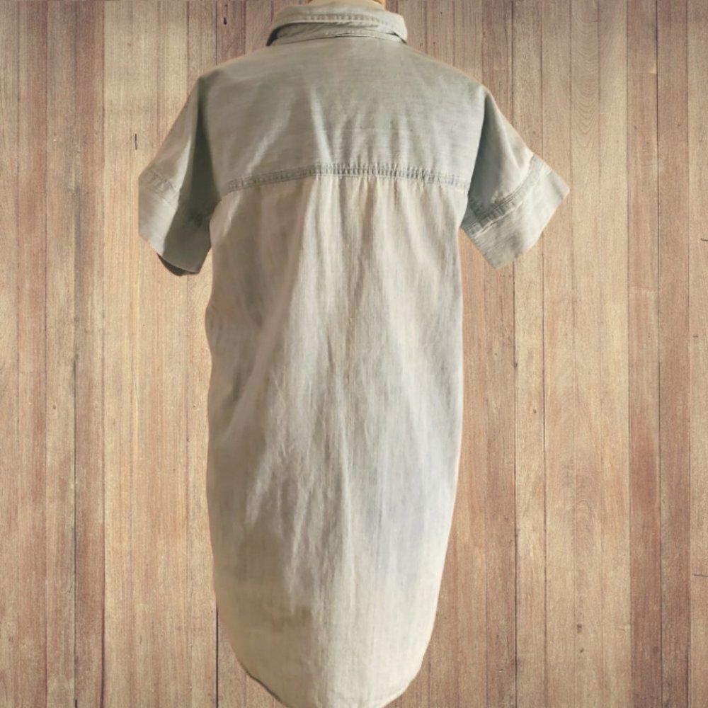 Chaps Ralph Lauren Tunic Denim Shirt Dress - Size M - Picture 2 of 7